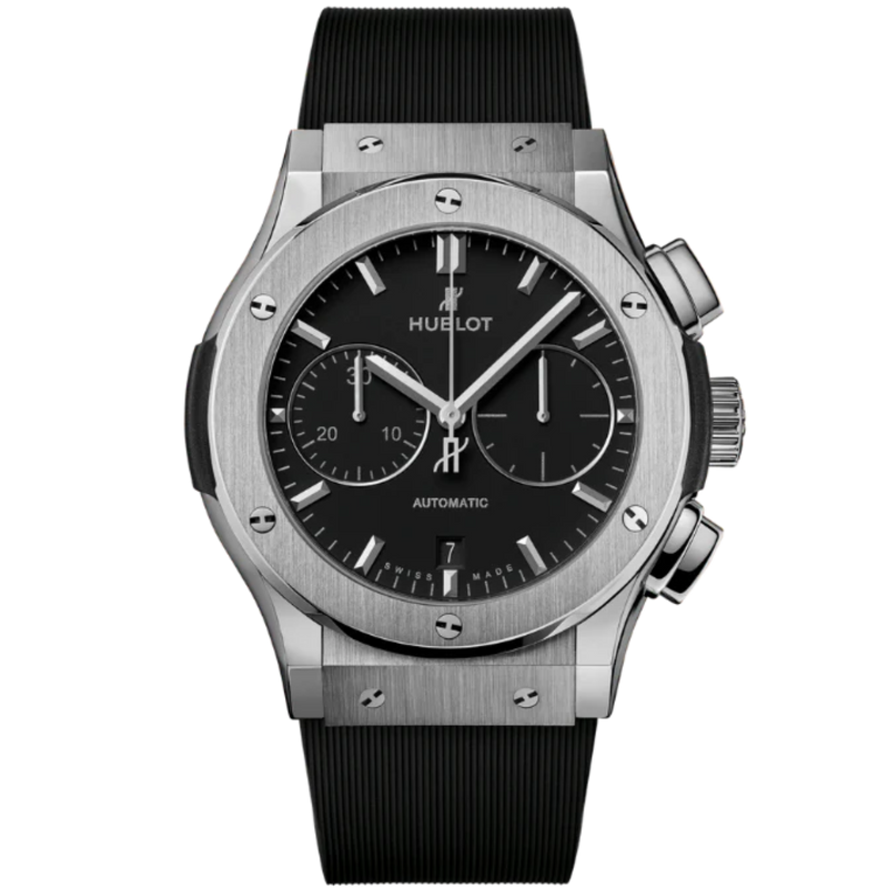 CLASSIC FUSION 42MM CHRONOGRAPH TITANIUM IN RUBBER STRAP - Hublot