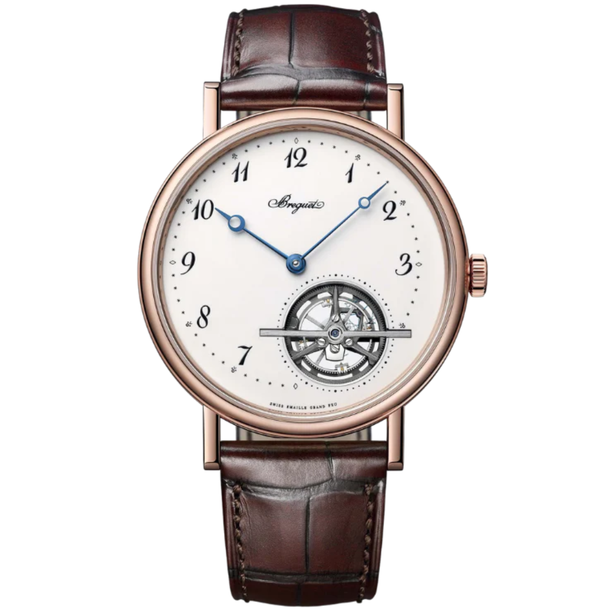 TOURBILLON EXTRA-PLAT 5367 41 MM ROSE GOLD WITH WHITE "GRAND FEU" ENAMEL DIAL - Breguet