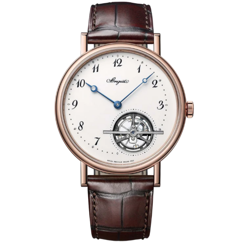 TOURBILLON EXTRA-PLAT 5367 41 MM ROSE GOLD WITH WHITE "GRAND FEU" ENAMEL DIAL - Breguet