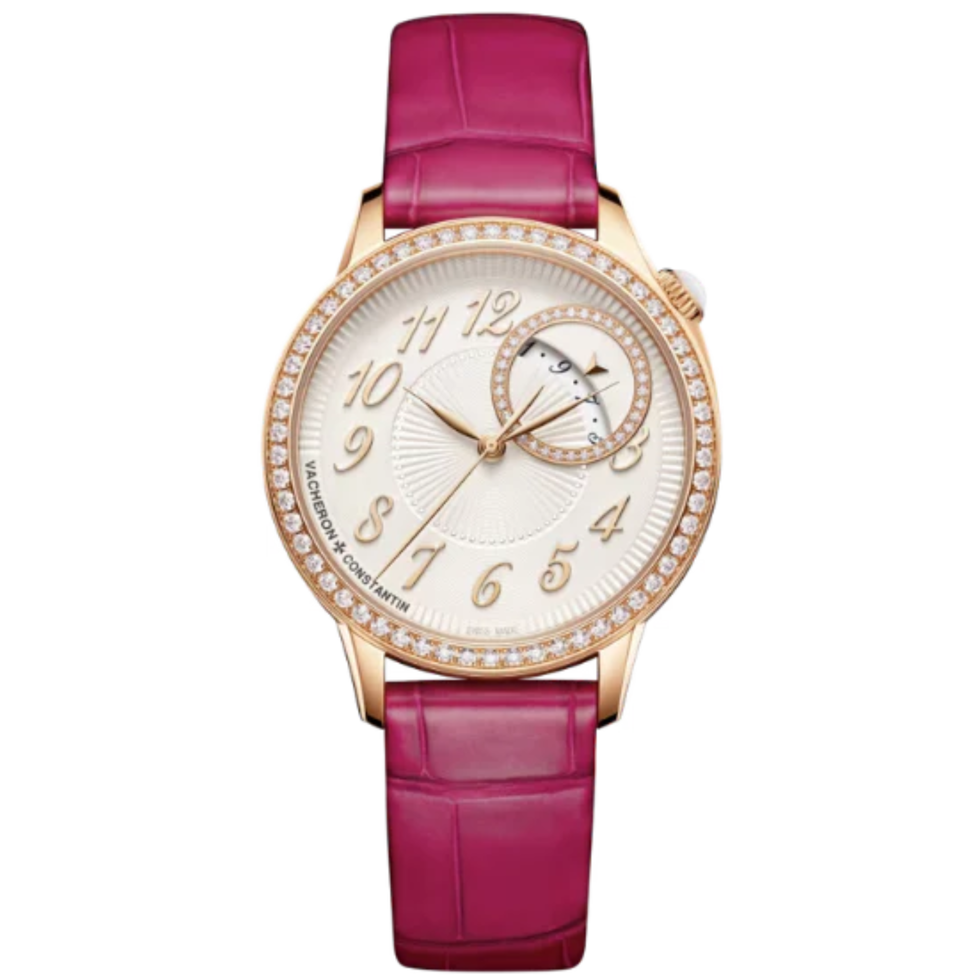 EGERIE SELF WINDING 35 MM 18K PINK GOLD WITH PLEATED MOTIF DIAL - Vacheron Constantin