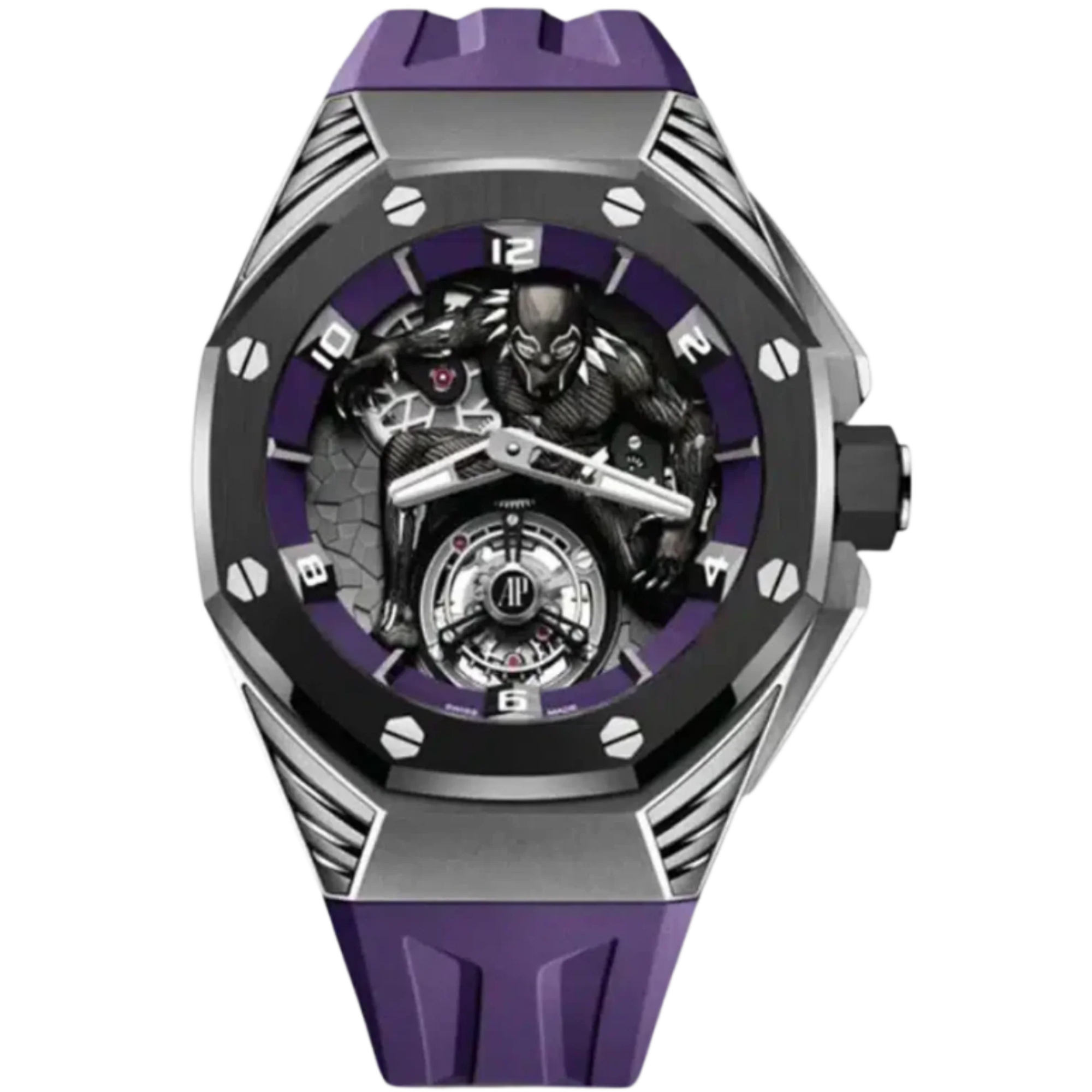 Audemars Piguet 42MM Royal Oak Concept Black Panther Flying Tourbillon Ref. 26620IO.OO.D077CA.01 Titanium - Audemars Piguet