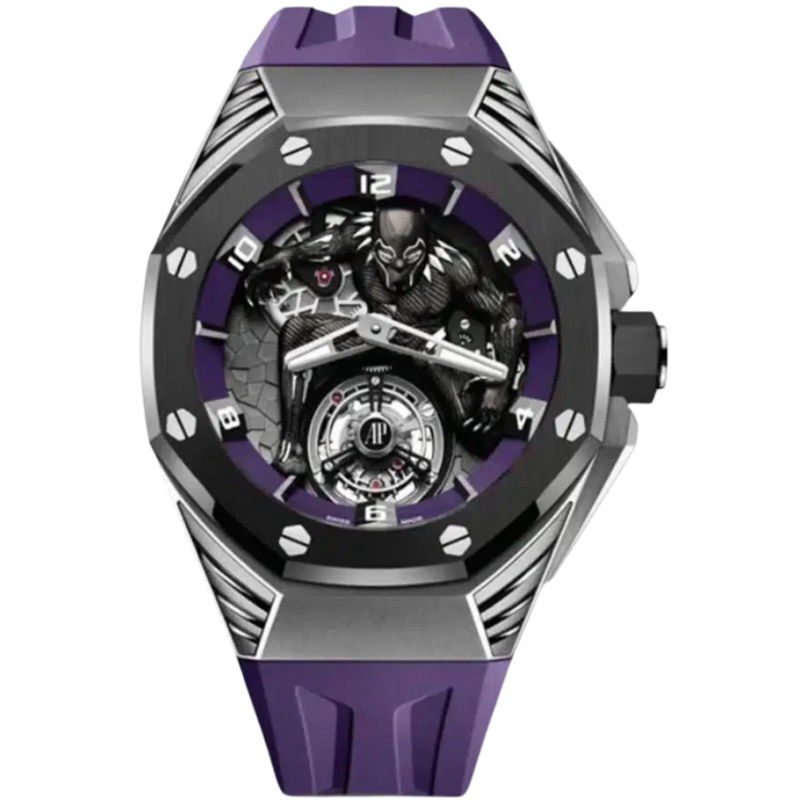 Audemars Piguet 42MM Royal Oak Concept Black Panther Flying Tourbillon Ref. 26620IO.OO.D077CA.01 Titanium - Audemars Piguet