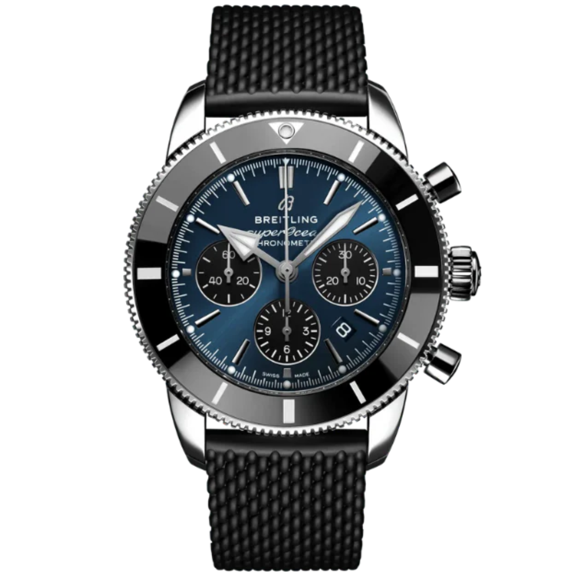 SUPEROCEAN HERITAGE B01 CHRONOGRAPH 44 MM STAINLESS STEEL WITH BLUE DIAL - Breitling