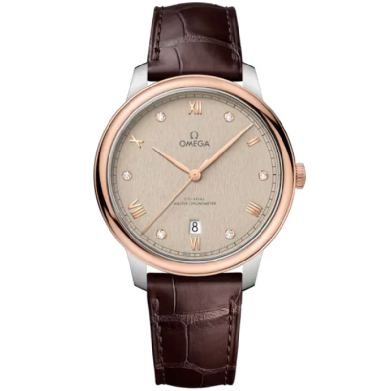 DE VILLE PRESTIGE 40 MM STAINLESS STEEL - SEDNA™ GOLD WITH LINEN DIAL - Omega
