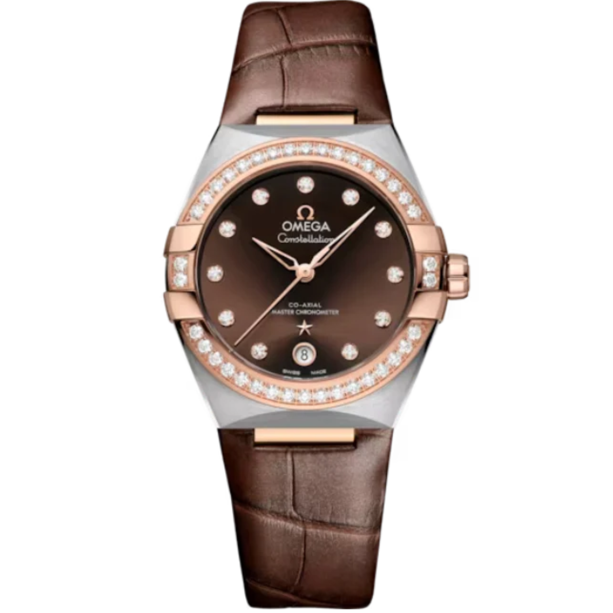 CONSTELLATION 36 MM STAINLESS STEEL - SEDNA™ GOLD WITH BROWN DIAL - Omega