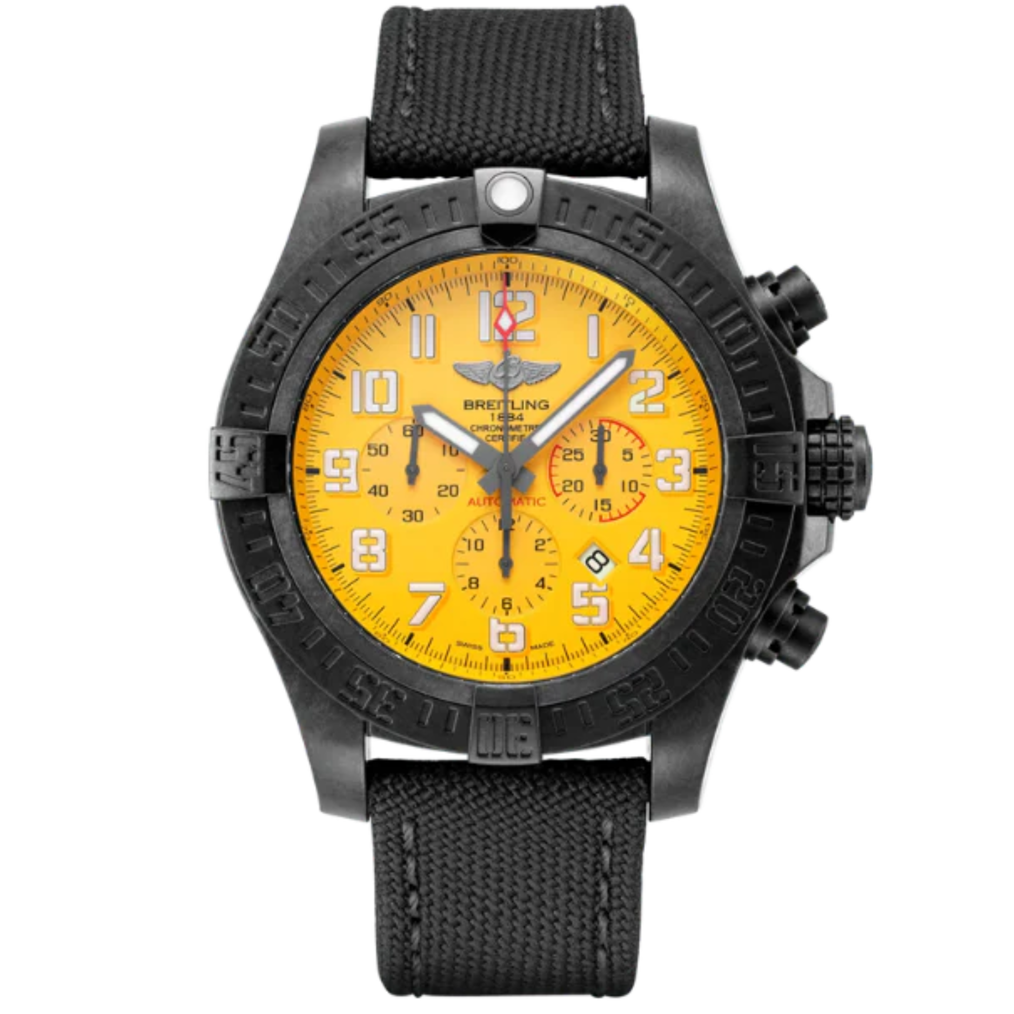 AVENGER HURRICANE 12H 50 MM BREIGHTLIGHT® WITH YELLOW DIAL - Breitling
