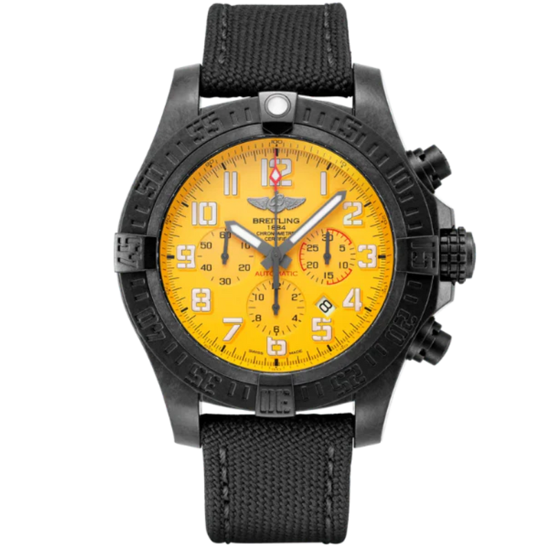 AVENGER HURRICANE 12H 50 MM BREIGHTLIGHT® WITH YELLOW DIAL - Breitling