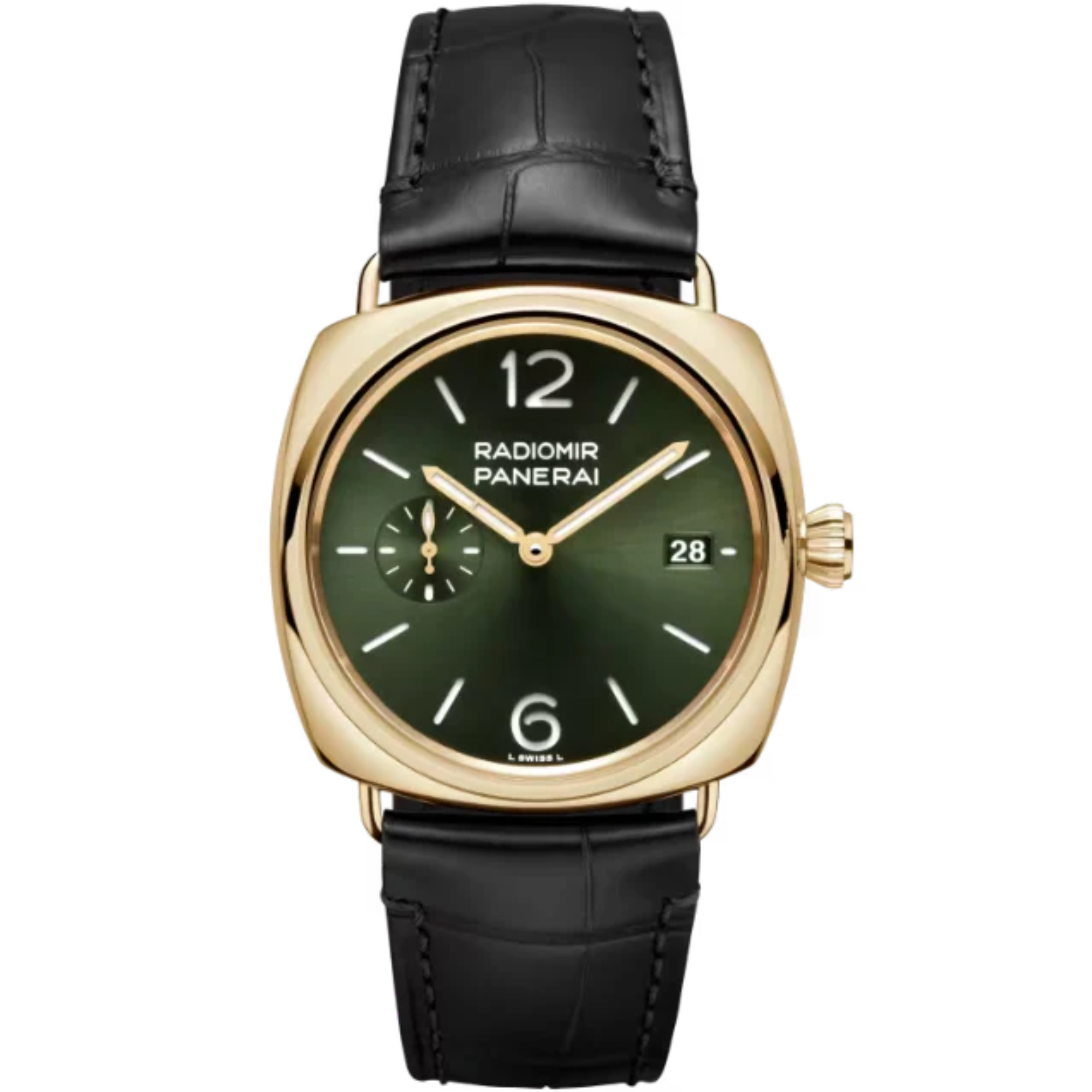 RADIOMIR QUARANTA PAM01437 40 MM YELLOW GOLD WITH GREEN DIAL - Panerai