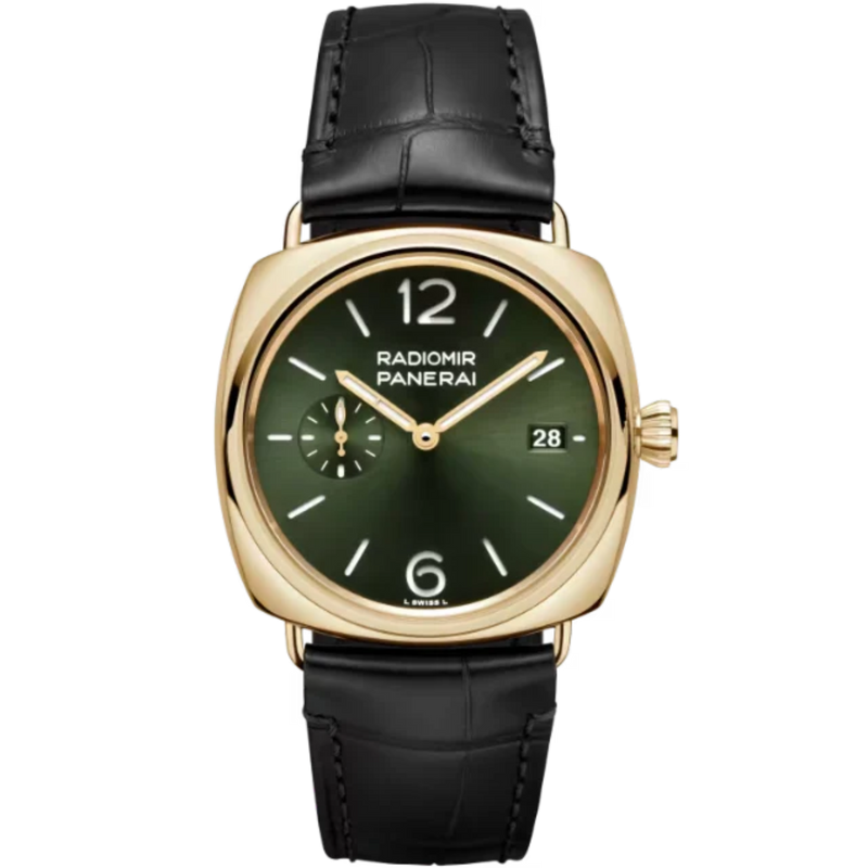 RADIOMIR QUARANTA PAM01437 40 MM YELLOW GOLD WITH GREEN DIAL - Panerai