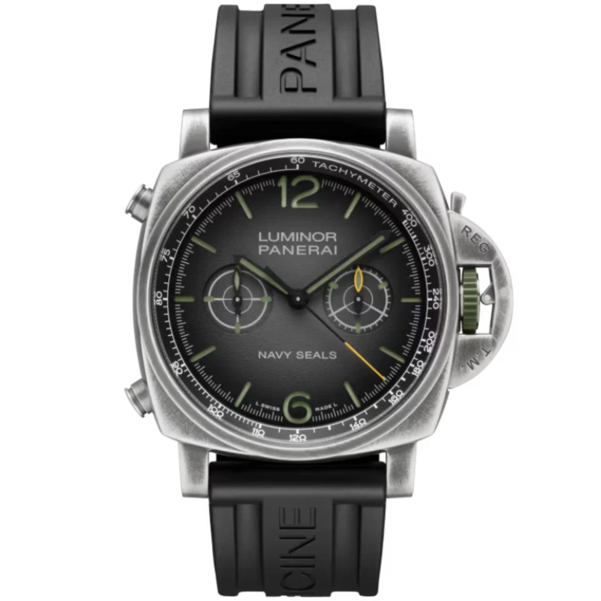 LUMINOR CHRONO NAVY SEALS PAM01409 44 MM STAINLESS STEEL WITH DARK GREY DIAL - Panerai