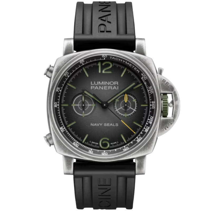 LUMINOR CHRONO NAVY SEALS PAM01409 44 MM STAINLESS STEEL WITH DARK GREY DIAL - Panerai