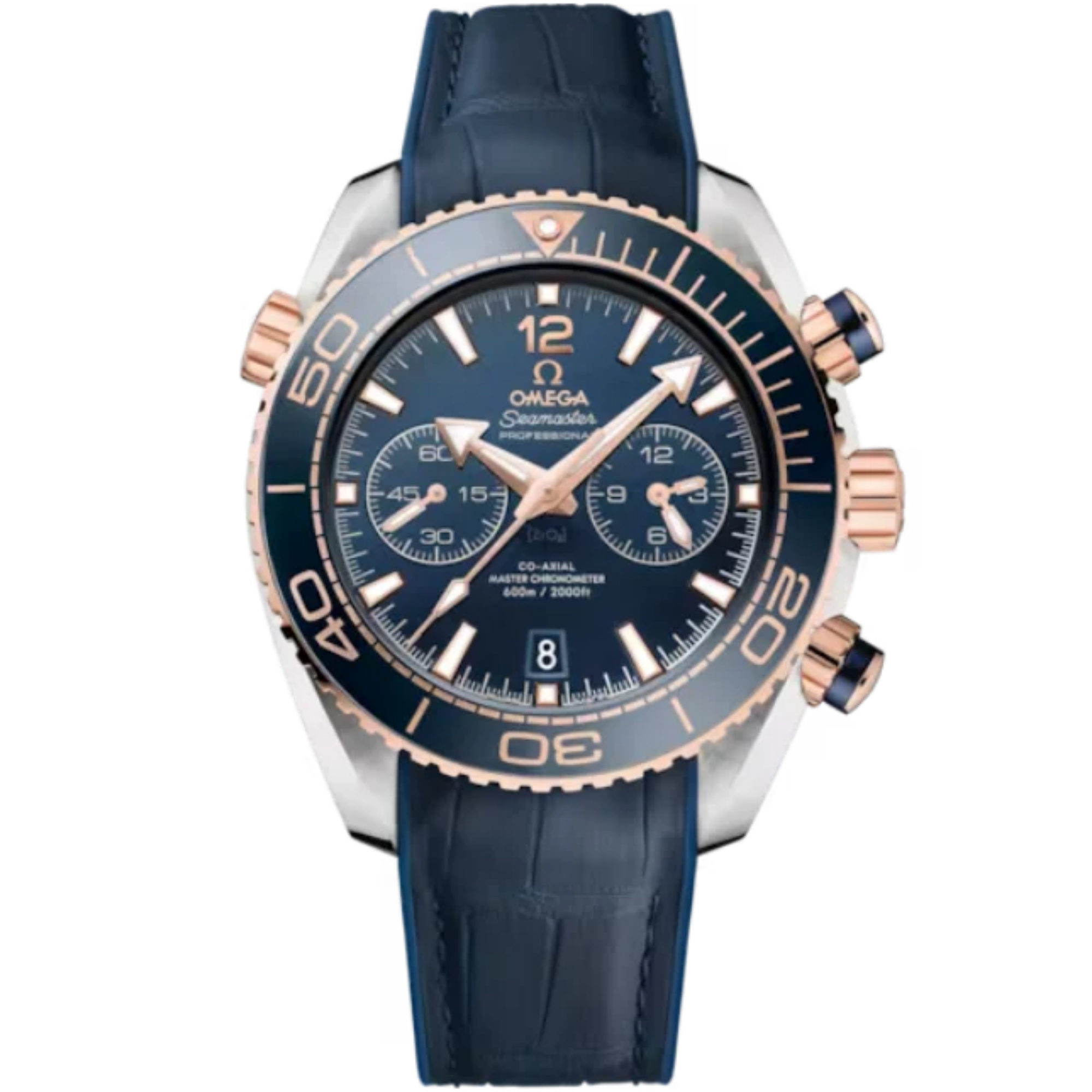 SEAMASTER PLANET OCEAN 600M 45 MM STAINLESS STEEL - SEDNA™ GOLD WITH BLUE DIAL - Omega