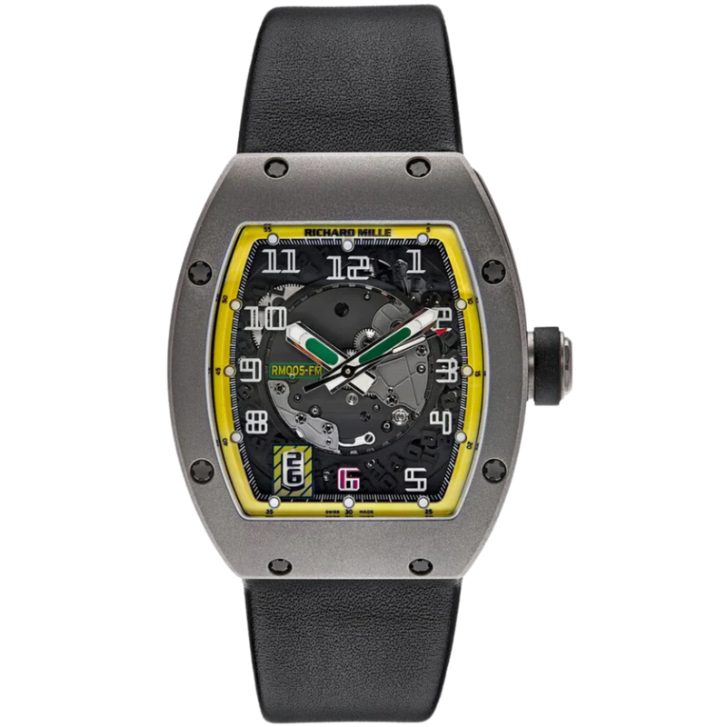 RM 005 Felipe Massa Limited Edition Black Strap Titanium Case - Richard Mille