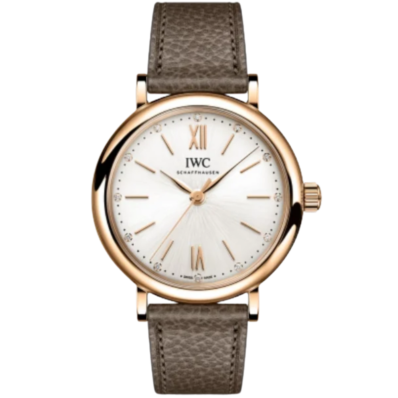 PORTOFINO AUTOMATIC 34 MM GOLD WITH WHITE DIAL - IWC