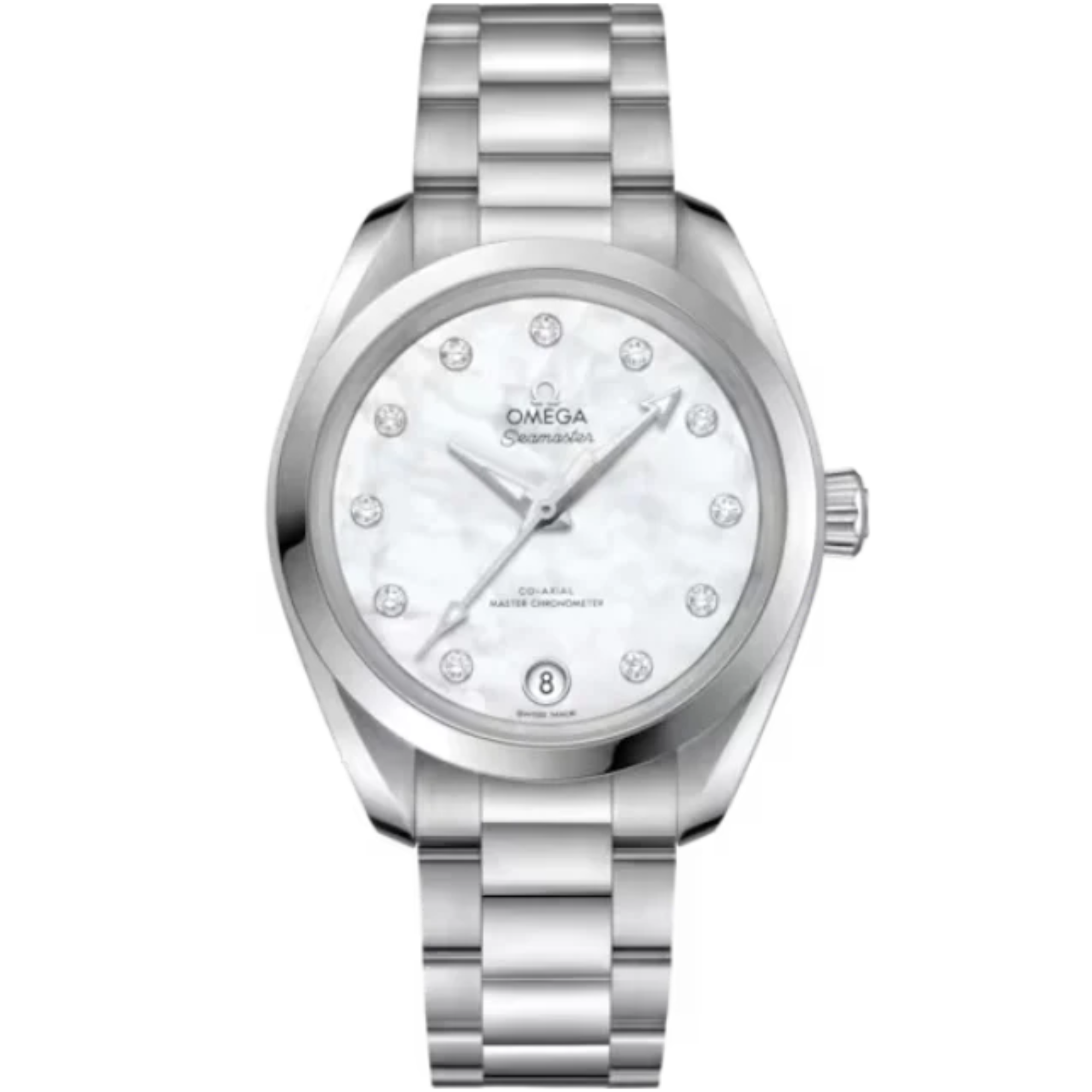 SEAMASTER AQUA TERRA 150M 34 MM STAINLESS STEEL WITH MOTHER OF PEARL DIAL - Omega