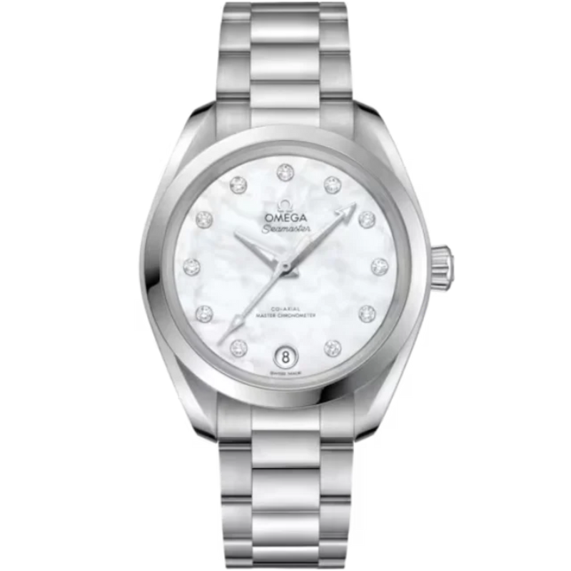 SEAMASTER AQUA TERRA 150M 34 MM STAINLESS STEEL WITH MOTHER OF PEARL DIAL - Omega