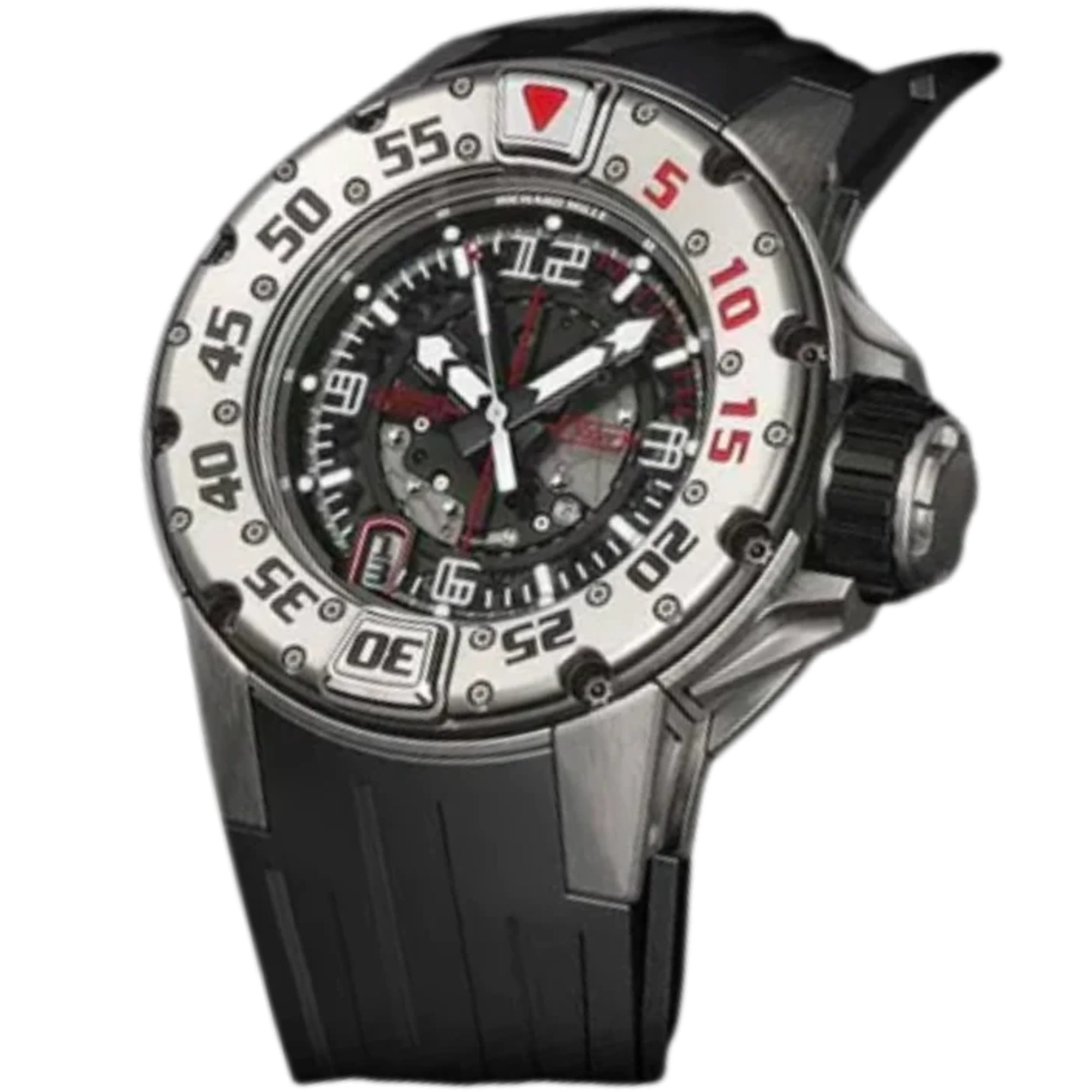RM 028 Diver Automatic Black Rubber Strap Titanium Case - Richard Mille