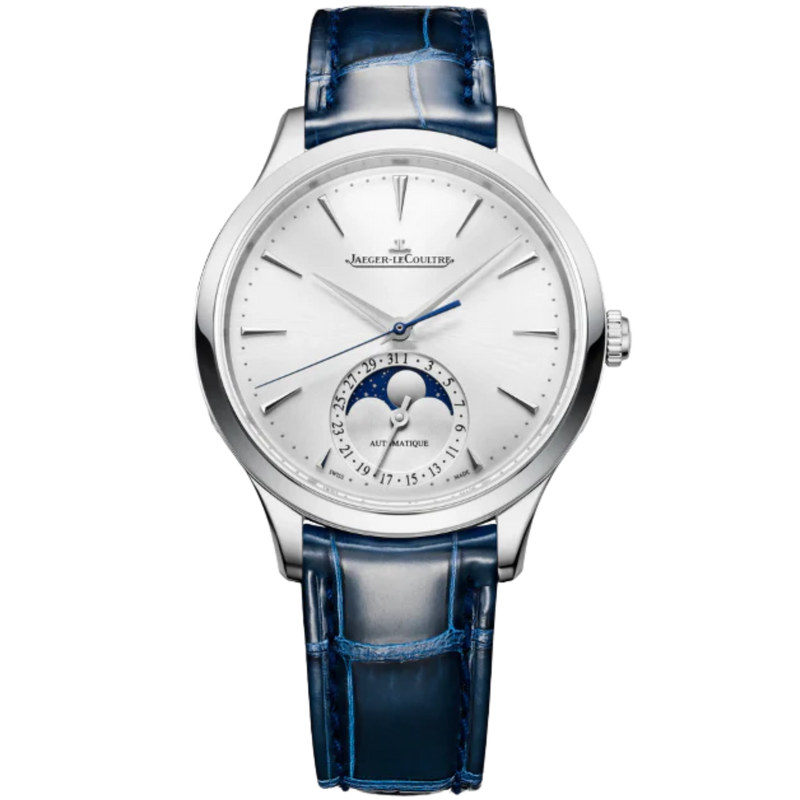 MASTER ULTRA THIN MOON 36 MM STAINLESS STEEL WITH SILVER GREY SUNRAY BRUSH  DIAL - Jaeger-LeCoultre