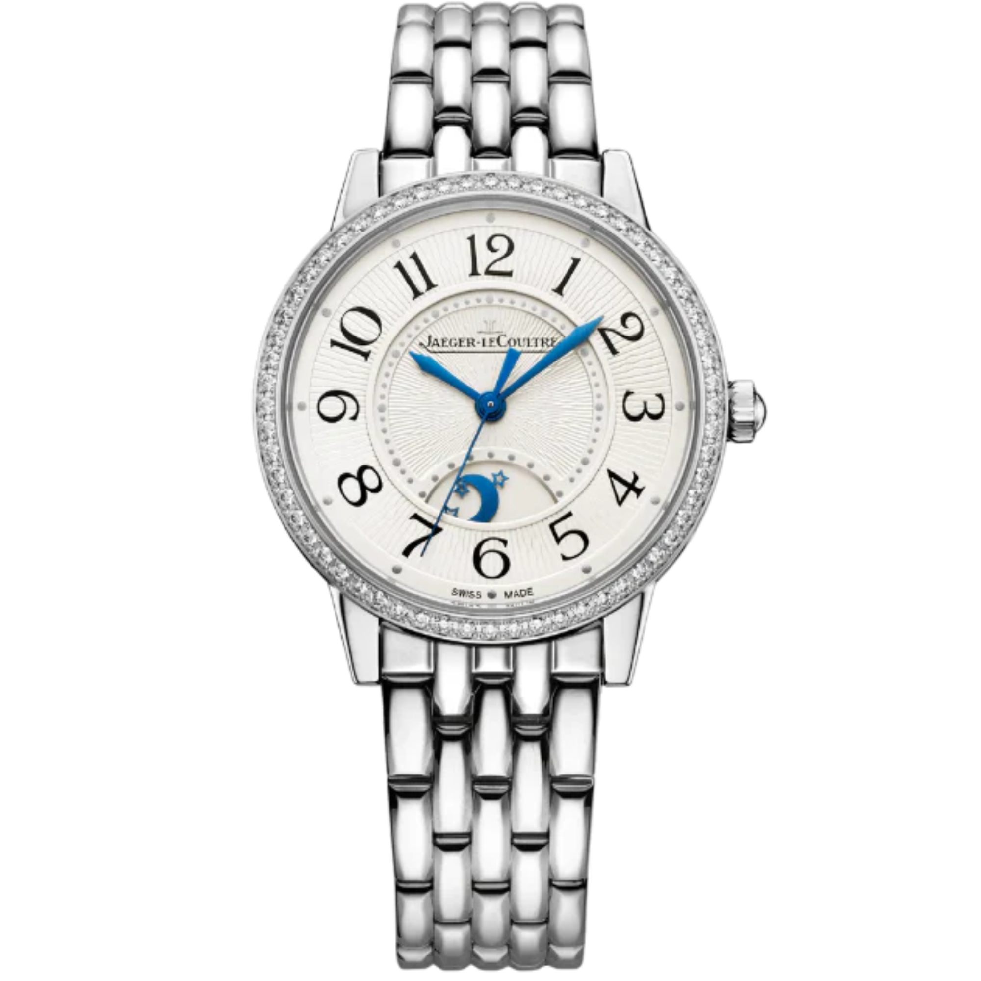 RENDEZ-VOUS CLASSIC NIGHT & DAY 34 MM STAINLESS STEEL WITH SILVER GREY GUILLOCHE DIAL - Jaeger-LeCoultre