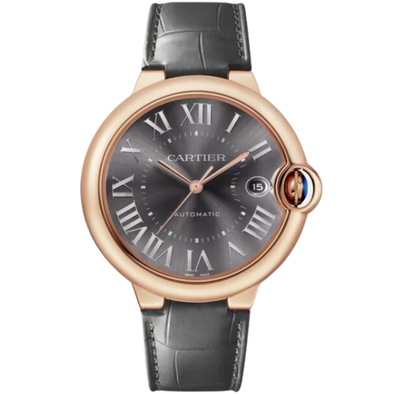 BALLON BLEU DE CARTIER 40 MM 18K ROSE GOLD WITH DARK GRAY SUNRAY BRUSHED DIAL - Cartier