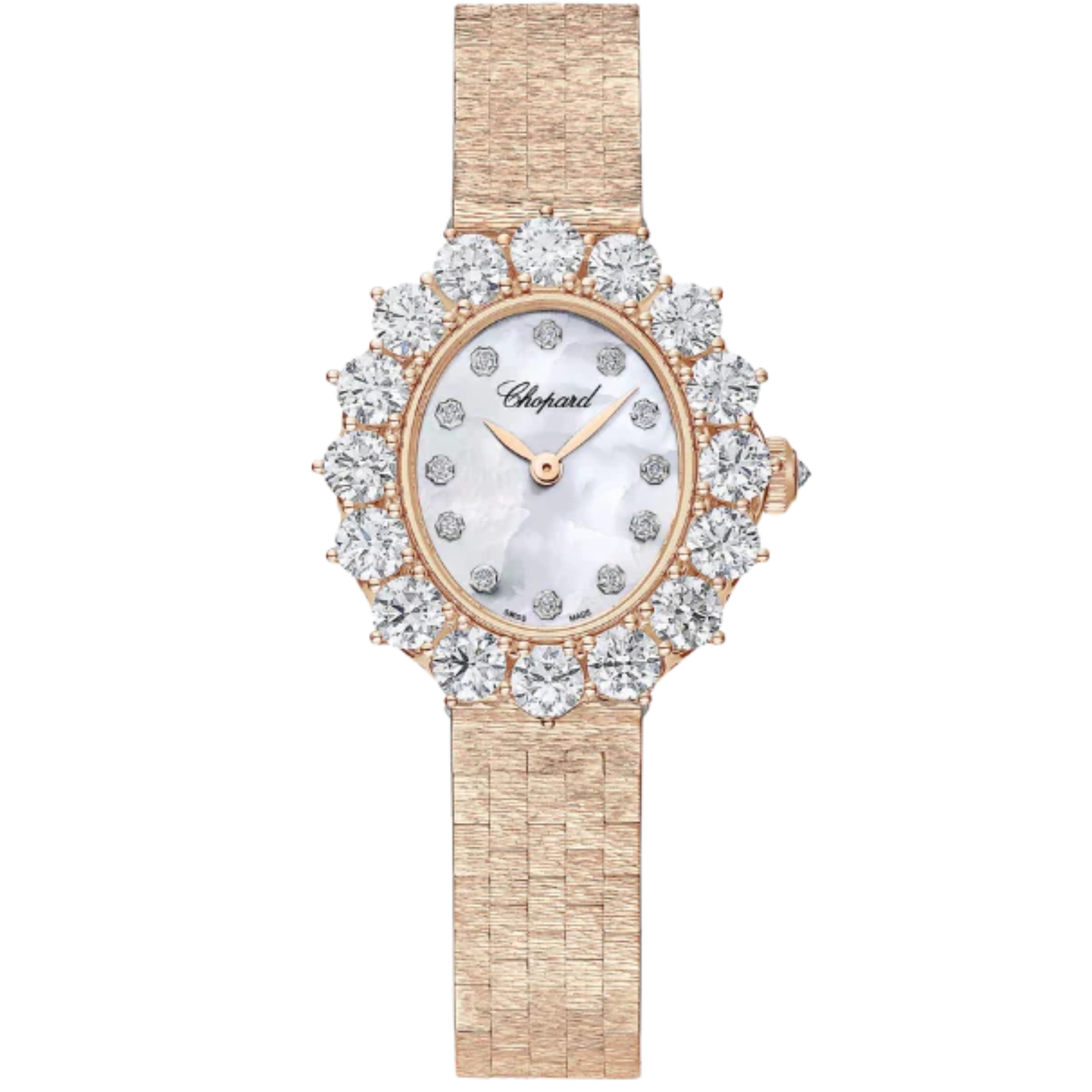 L'HEURE DU DIAMANT 30 MM ETHICAL ROSE GOLD WITH MOTHER OF PEARL DIAL - Chopard