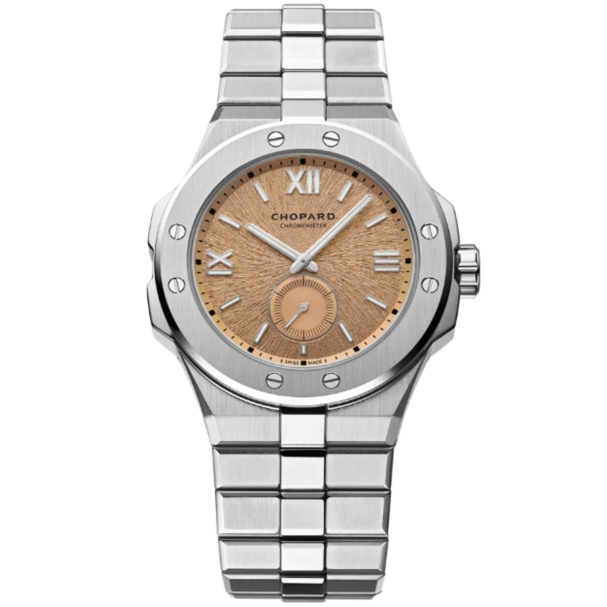 ALPINE EAGLE XPS 41 MM LUCENT STEEL™ WITH MONTE ROSA PINK DIAL - Chopard