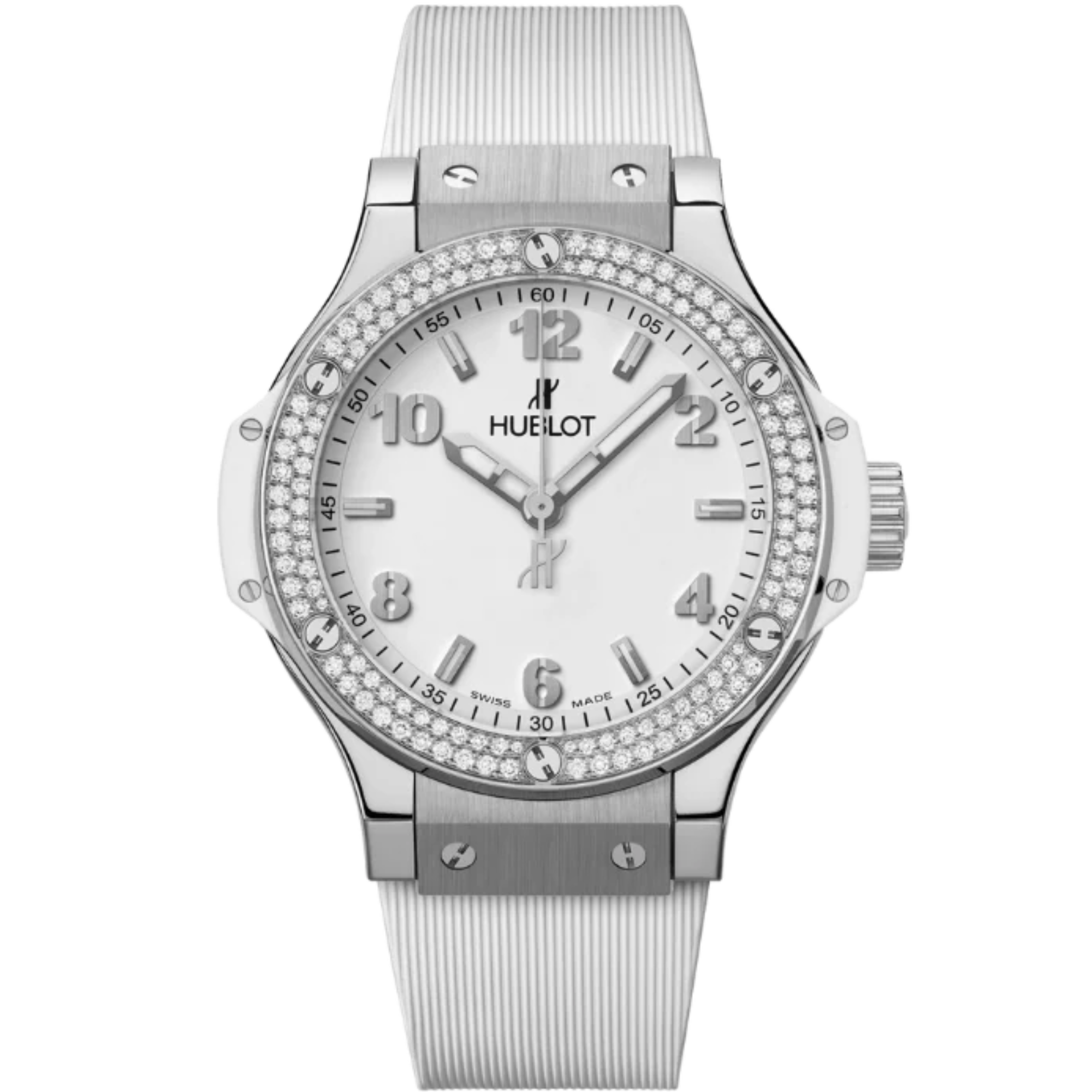 Big Bang 38mm STEEL WHITE DIAMONDS - Hublot