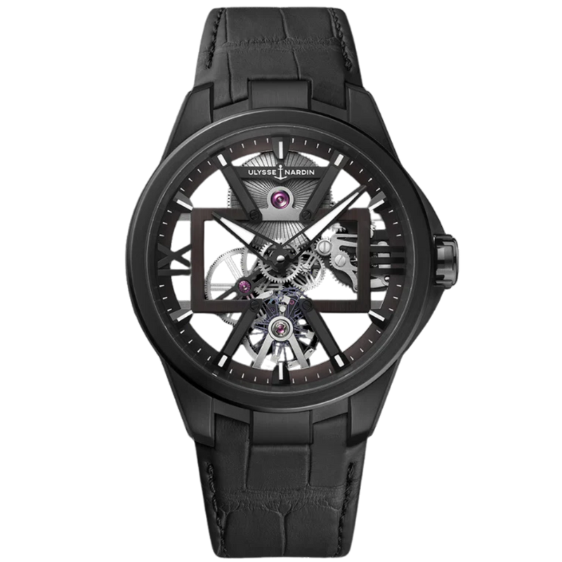 BLAST SKELETON X 42 MM TITANIUM WITH OPENWORKED DIAL - Ulysse Nardin
