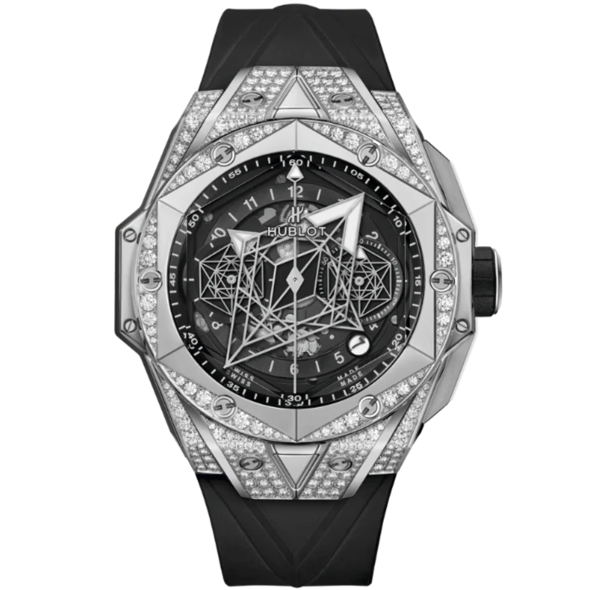 Big Bang 45mm SANG BLEU II TITANIUM PAVÉ - Hublot