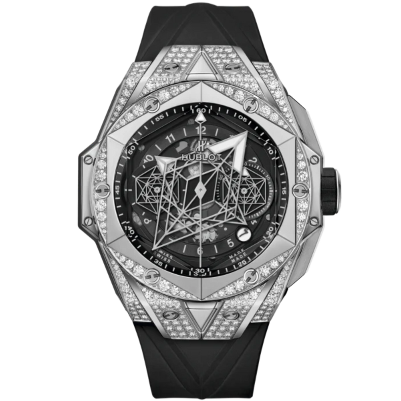 Big Bang 45mm SANG BLEU II TITANIUM PAVÉ - Hublot