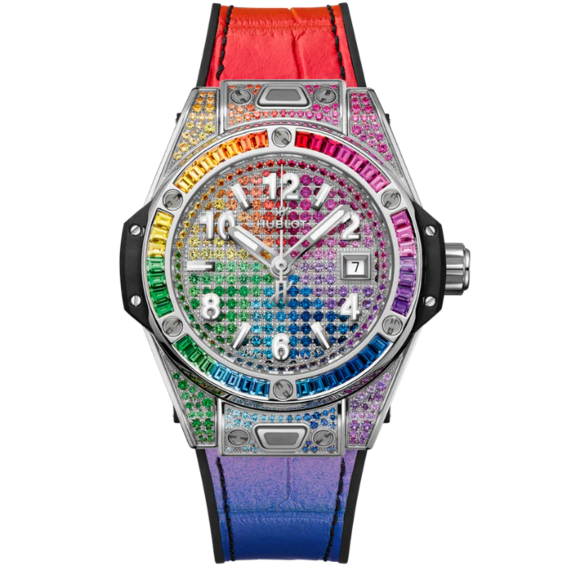 Big Bang 33mm ONE CLICK STEEL RAINBOW - Hublot