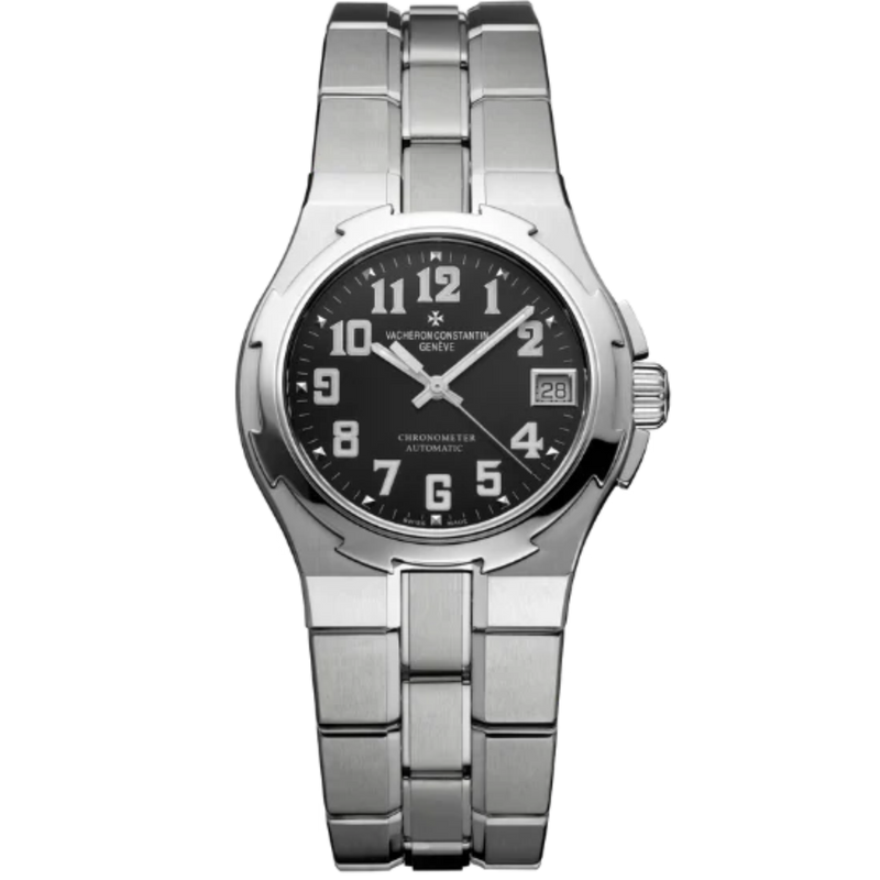 LES COLLECTIONNEURS OVERSEAS 1ST GENERATION 35 MM STAINLESS STEEL WITH BLACK DIAL - Vacheron Constantin