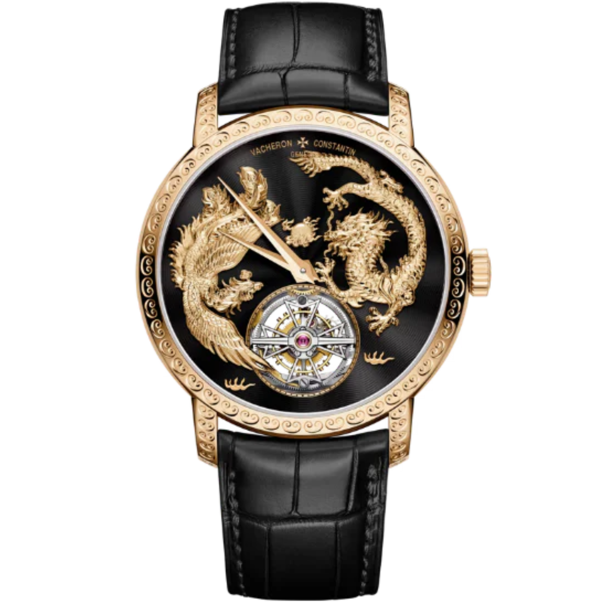 TRADITIONNELLE TOURBILLON 41 MM ROSE GOLD WITH BLACK GUILLOCHE DIAL - Vacheron Constantin