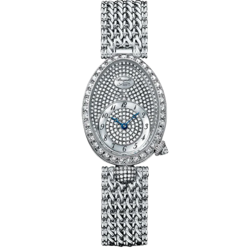 REINE DE NAPLES 8928 33 MM WHITE GOLD WITH MOTHER OF PEARL - DIAMONDS DIAL - Breguet