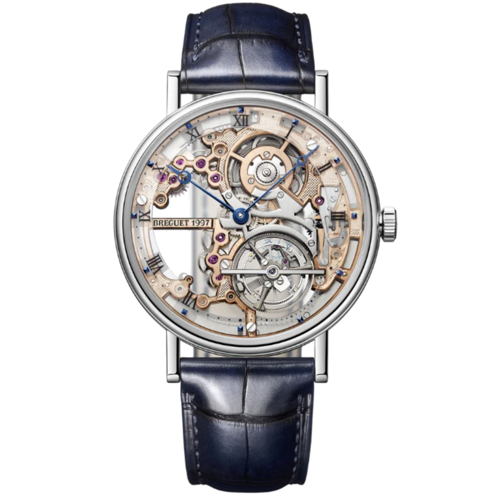 CLASSIQUE TOURBILLON EXTRA-PLAT SQUELETTE 5395 41 MM PLATINUM WITH OPEN WORKED DIAL - Breguet