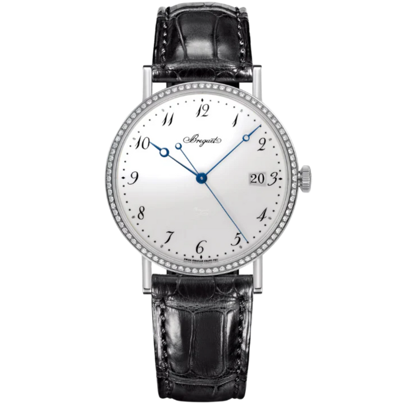 CLASSIQUE 5178 38 MM WHITE GOLD WITH WHITE "GRAND FEU" ENAMEL DIAL - Breguet