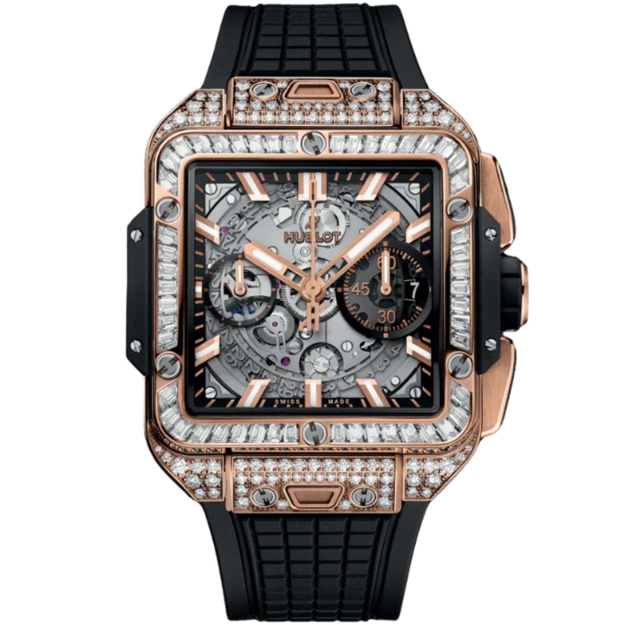 SQUARE BANG 42 MM UNICO KING GOLD JEWELLERY - Hublot
