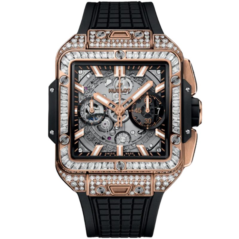 SQUARE BANG 42 MM UNICO KING GOLD JEWELLERY - Hublot