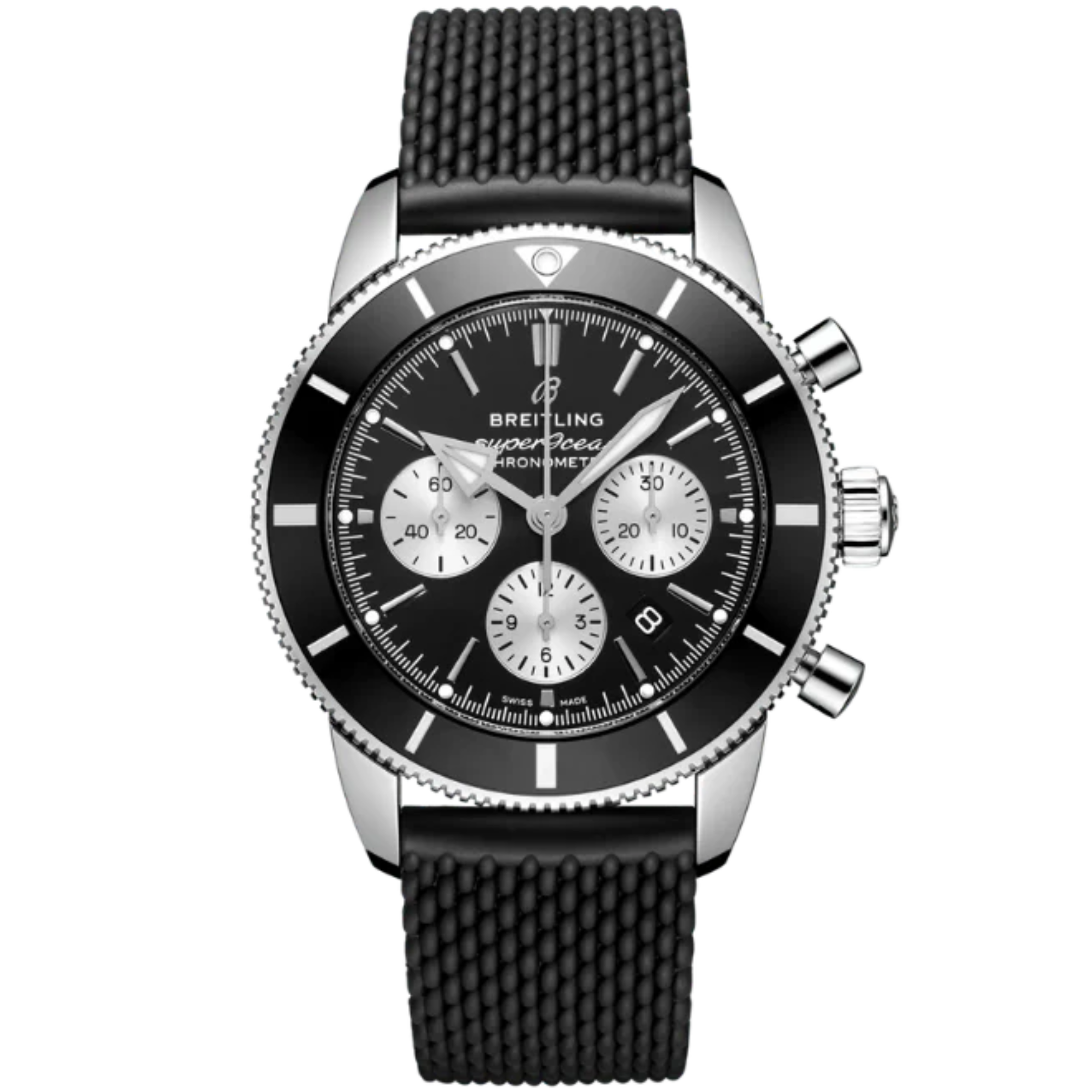 SUPEROCEAN HERITAGE B01 CHRONOGRAPH 44 MM STAINLESS STEEL WITH BLACK DIAL - Breitling