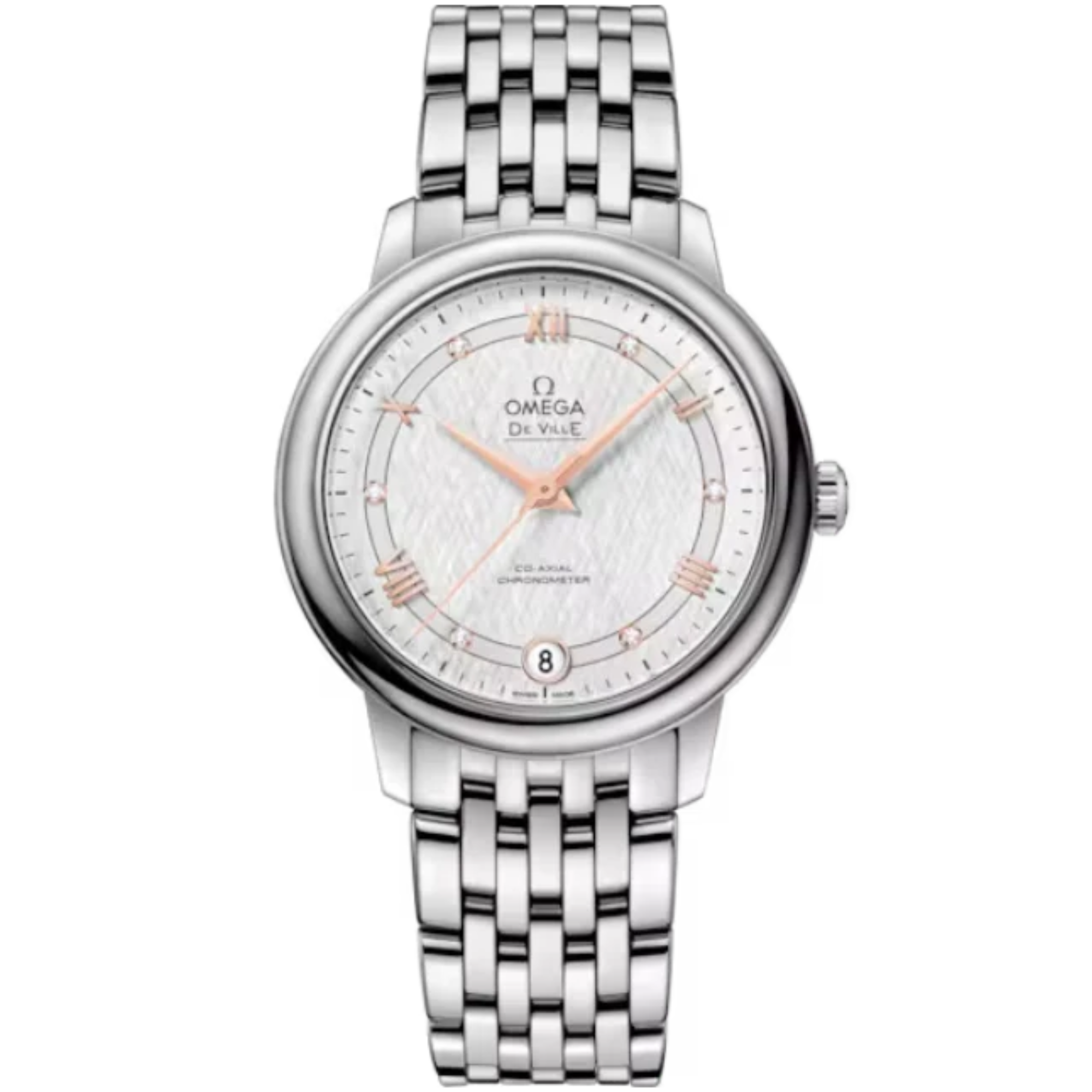 DE VILLE PRESTIGE 33 MM STAINLESS STEEL WITH SILVER DIAL - Omega