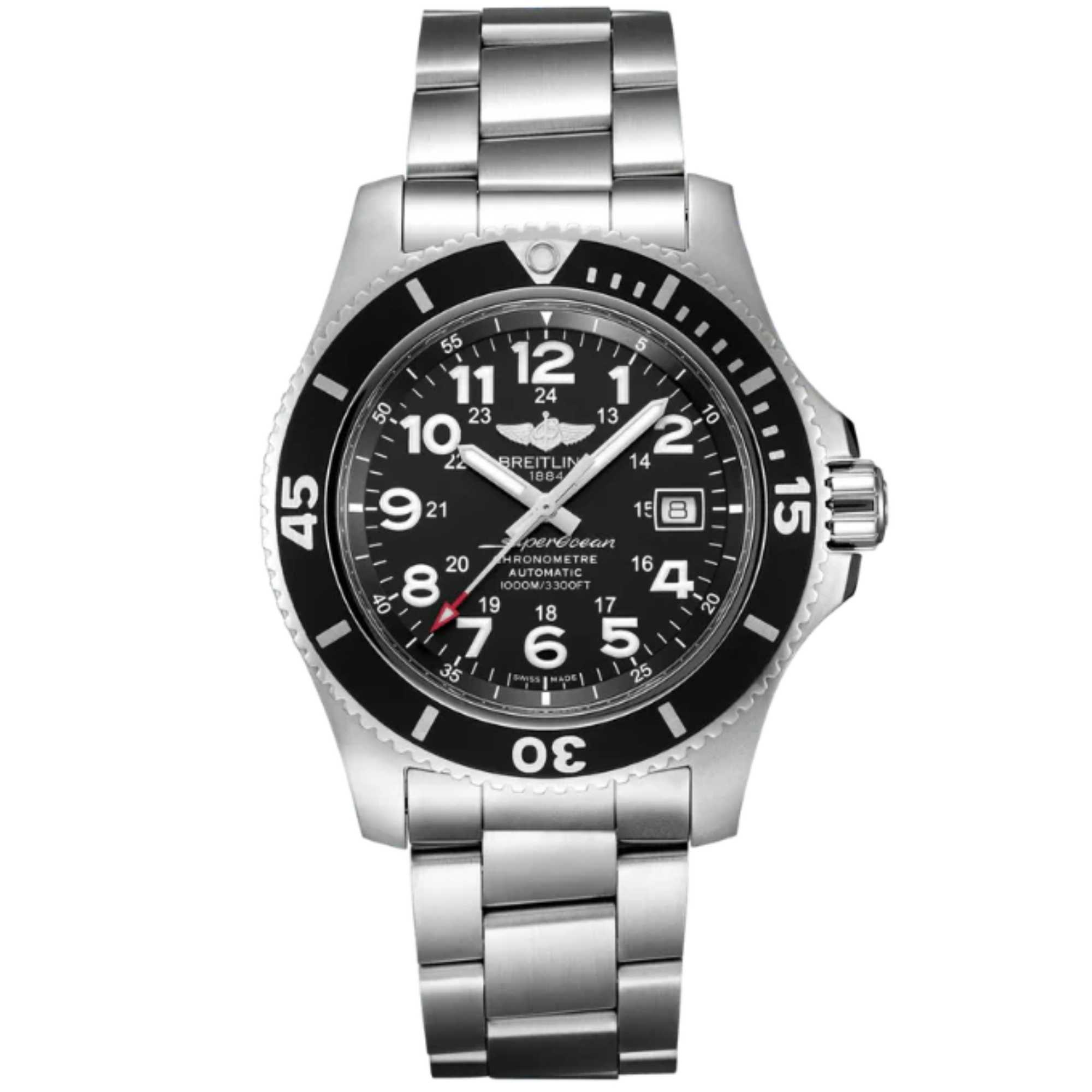 SUPEROCEAN II 44 MM STAINLESS STEEL WITH BLACK DIAL - Breitling