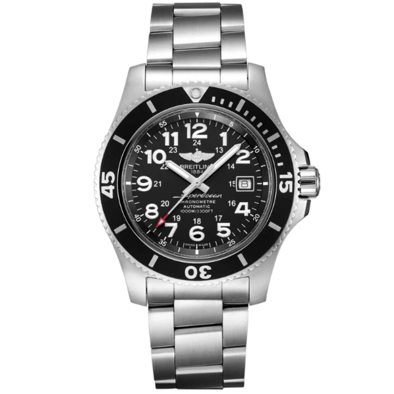SUPEROCEAN II 44 MM STAINLESS STEEL WITH BLACK DIAL - Breitling
