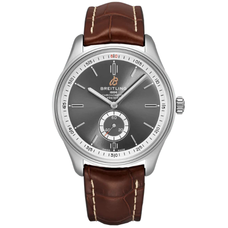 PREMIER AUTOMATIC 40 MM STAINLESS STEEL WITH ANTHRACITE BLACK DIAL - Breitling