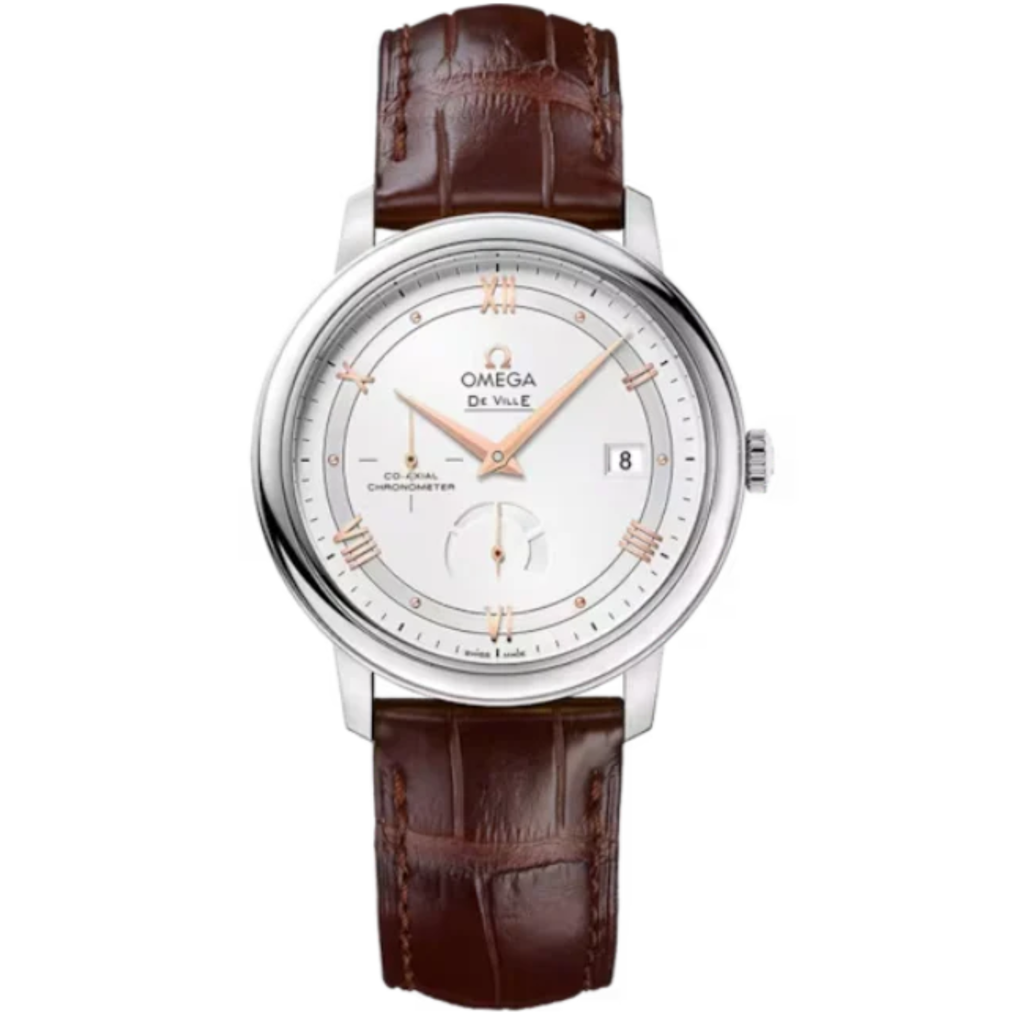 DE VILLE PRESTIGE 39 MM STAINLESS STEEL WITH SILVER DIAL - Omega