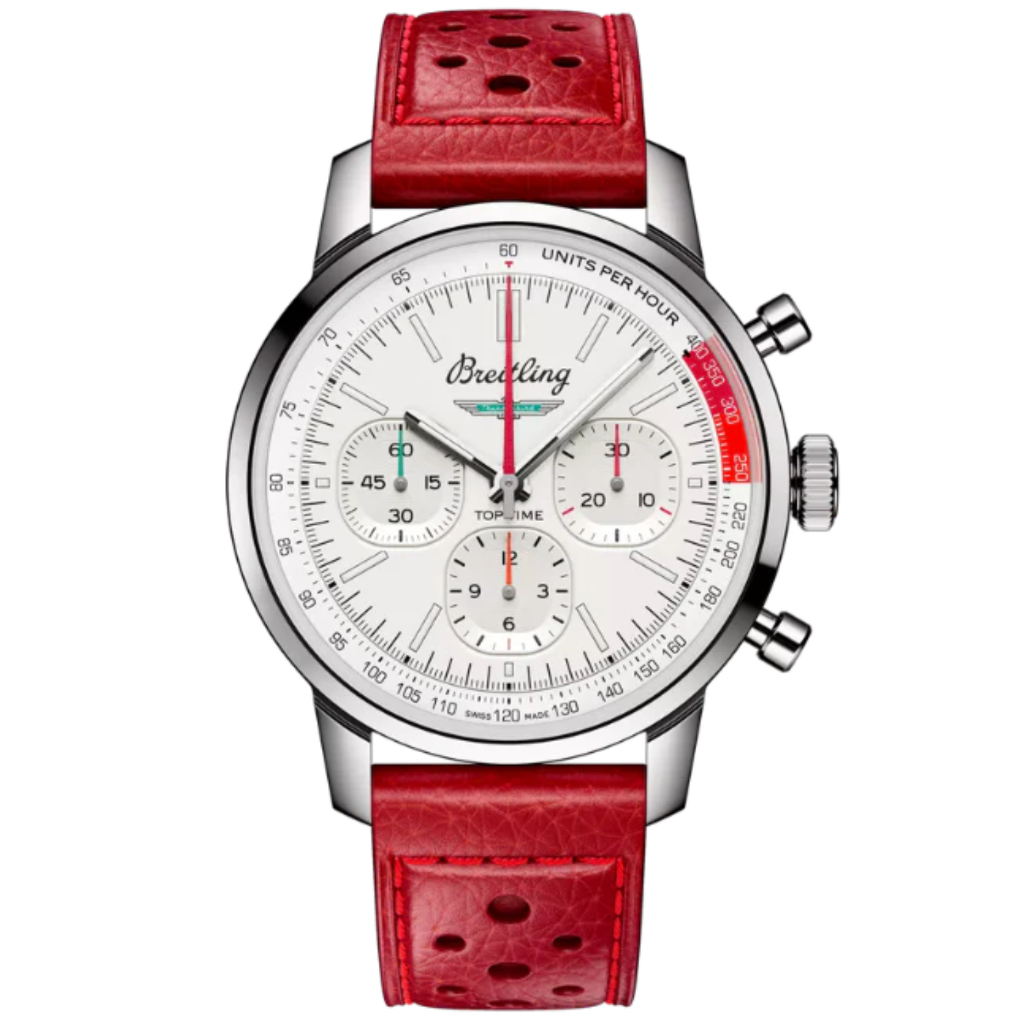 TOP TIME B01 FORD THUNDERBIRD 41 MM STAINLESS STEEL WITH WHITE DIAL - Breitling