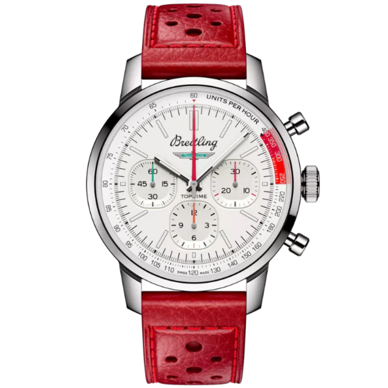 TOP TIME B01 FORD THUNDERBIRD 41 MM STAINLESS STEEL WITH WHITE DIAL - Breitling