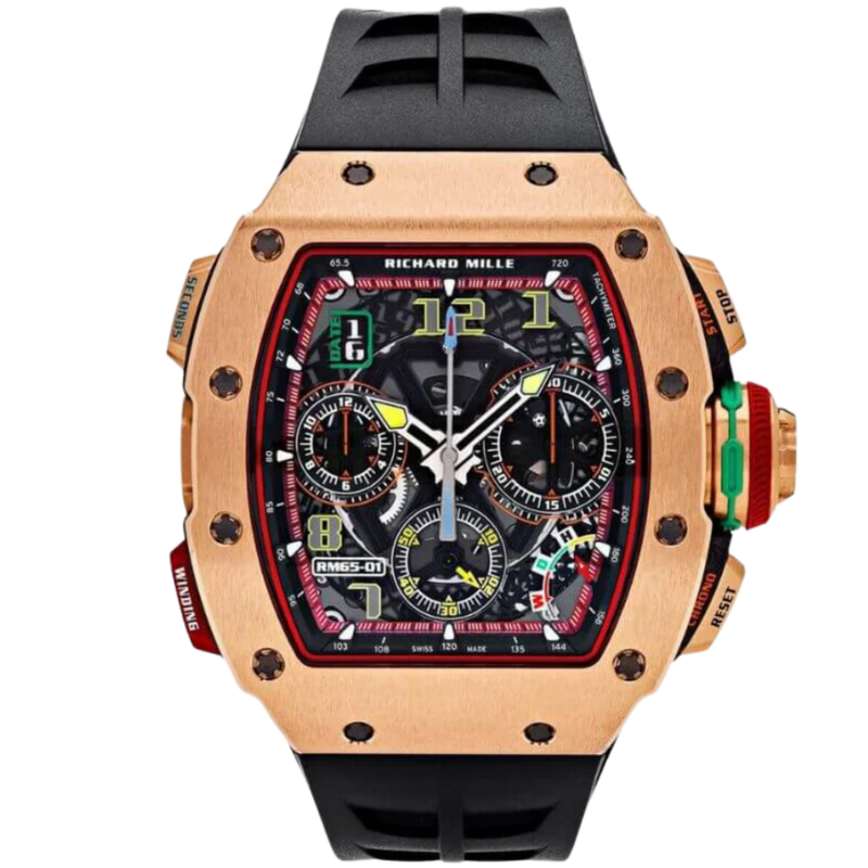 Richard Mille RM 65-01 Rose Gold/CA (Carbon Sides) Split Second Chronograph - Richard Mille
