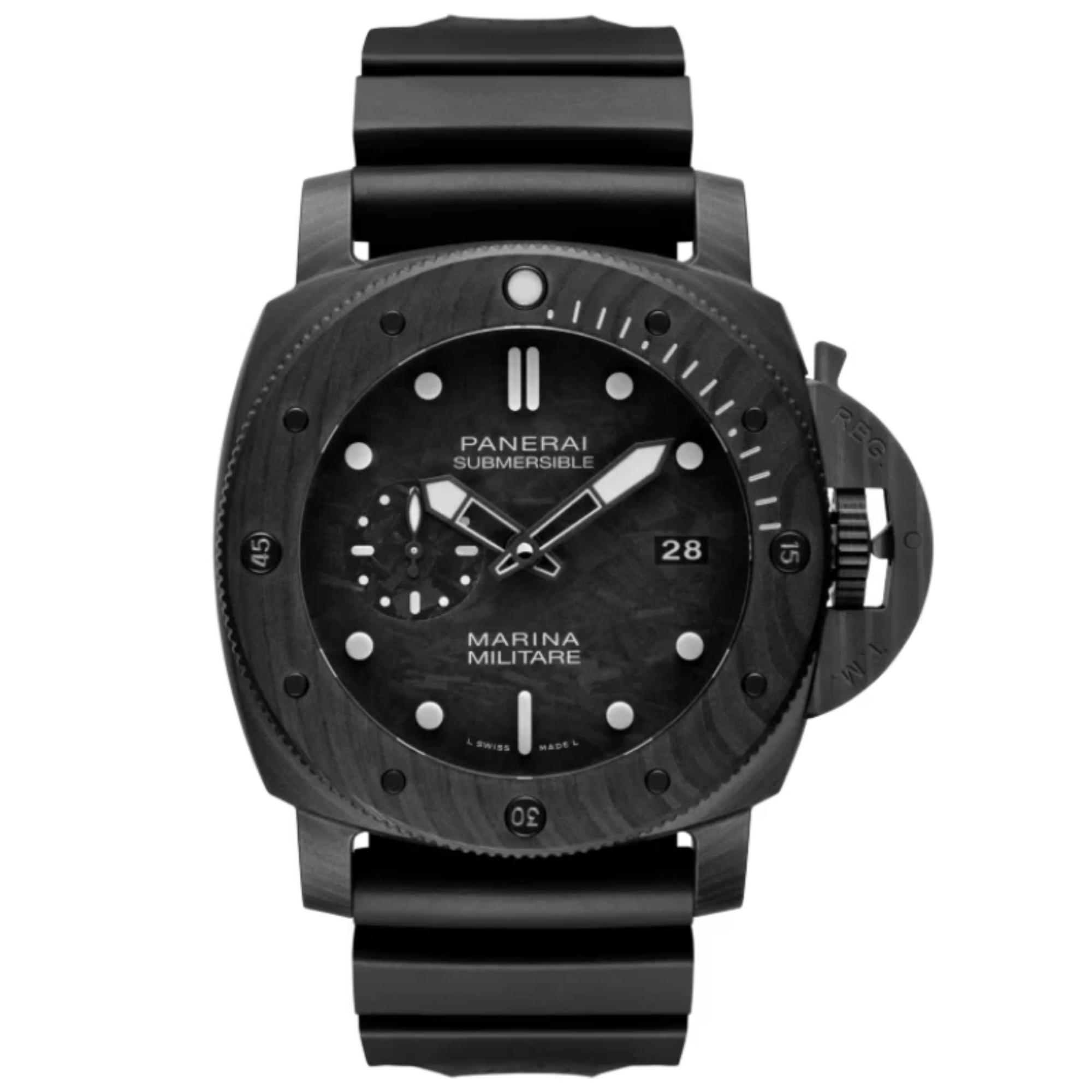 SUBMERSIBLE MARINA MILITARE PAM02979 47 MM  CARBOTECH™  WITH CARBON DIAL - Panerai