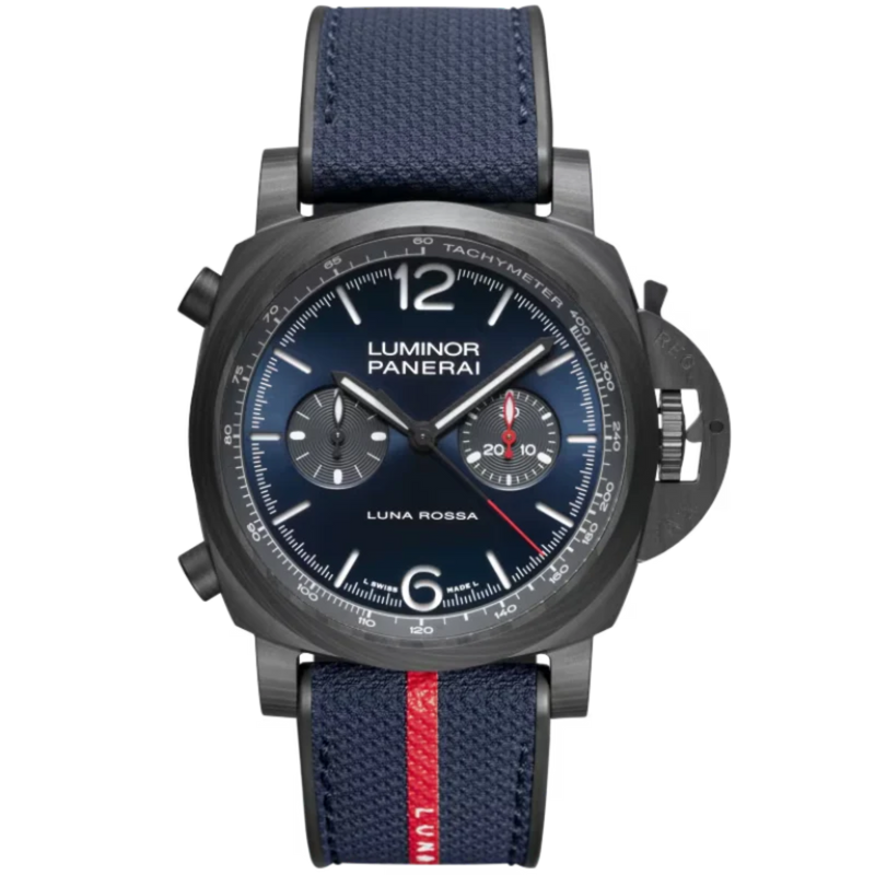 LUMINOR CHRONO LUNA ROSSA EXPERIENCE PAM01519 44 MM CARBOTECH™ WITH BLUE DIAL - Panerai