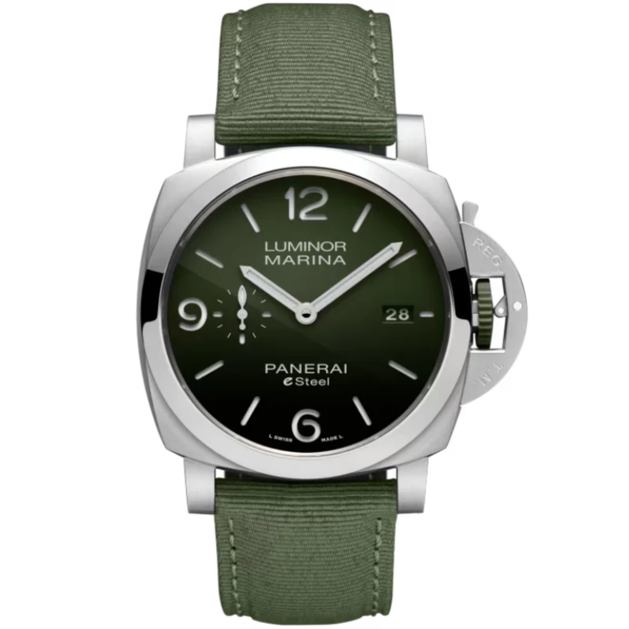 LUMINOR MARINA VERDE SMERALDO PAM01356 44 MM STAINLESS STEEL WITH GREEN DIAL - Panerai